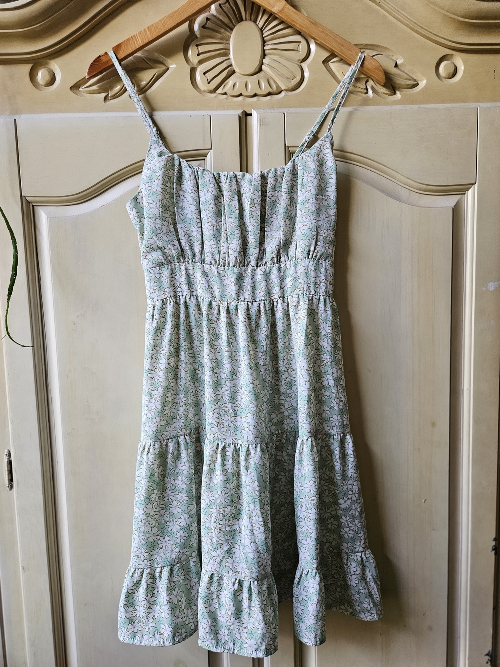 Floral Sundress in Mint and White